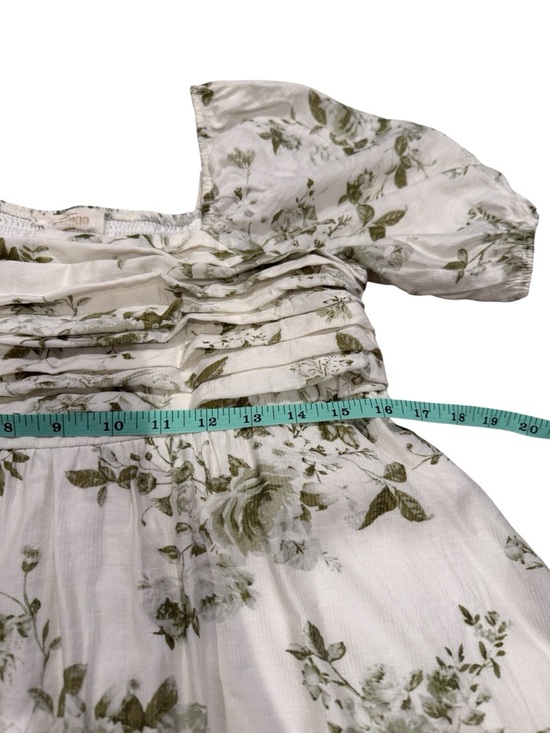 💜5/$50💜 Green and White Floral Midi Dress (Maternity) - Picture 6 of 10